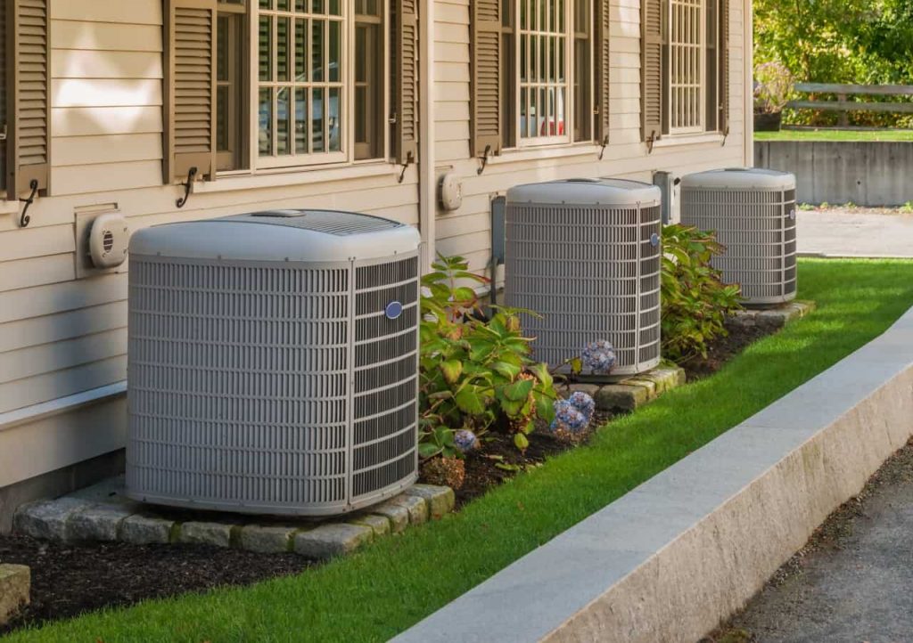 Air Conditioning Units outside of a home.